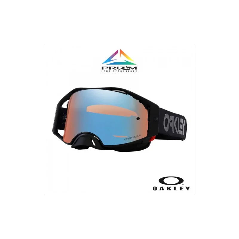 Occhiale Maschera Oakley Airbrake MX Blackout Prizm Sapphire Iridium