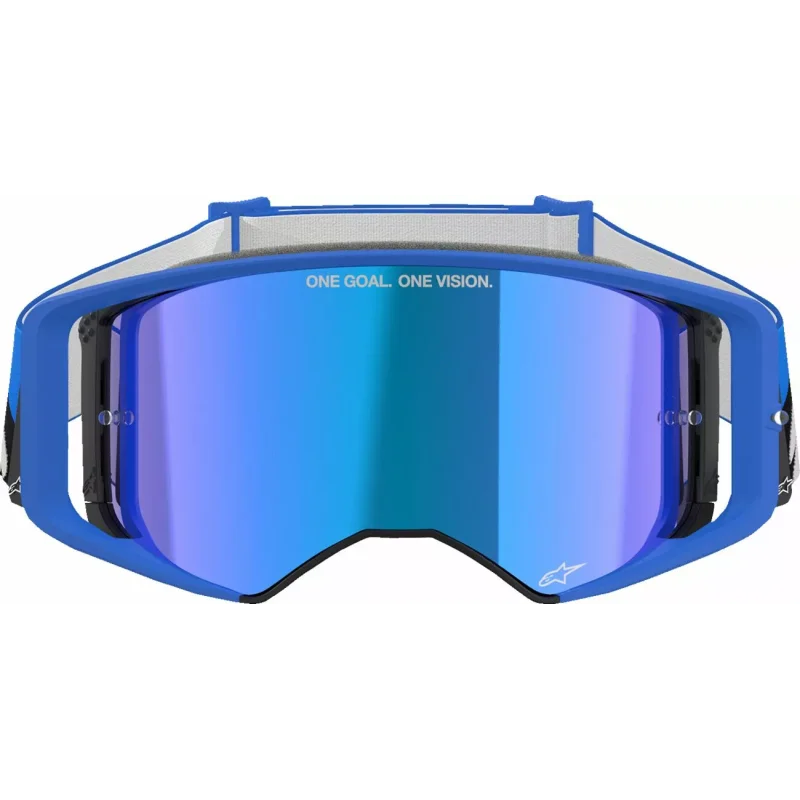 Mx Crossbrille Alpinestars Supertech Stream Blau Spiegellinse