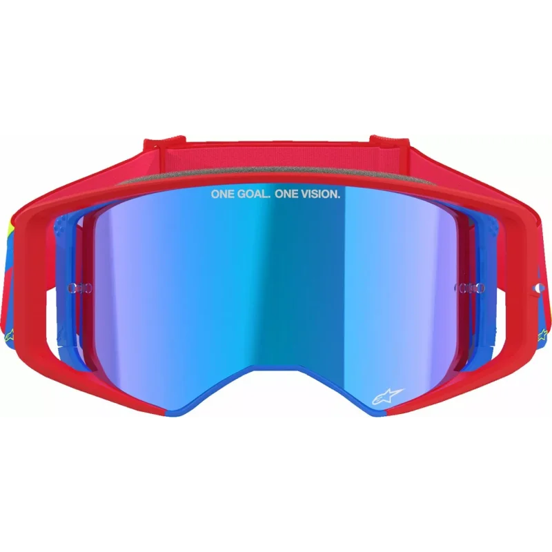 Mx Crossbrille Alpinestars Supertech Corp Absolute Red/Blue Spiegellinse