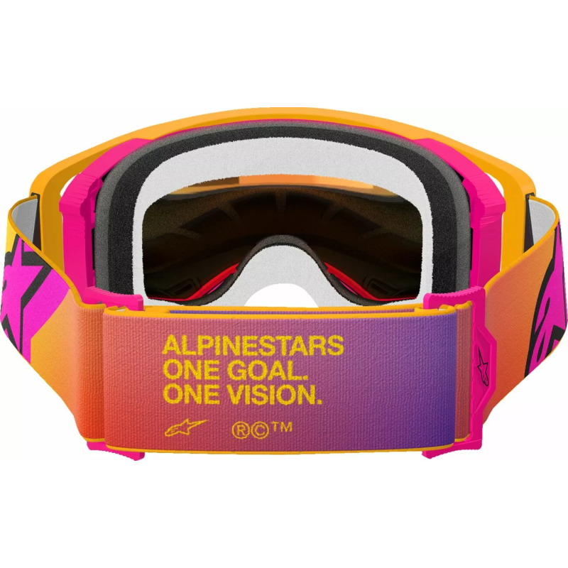 Motocross Masque Alpinestars Supertech Corp Yellow/Pink Lentille miroir