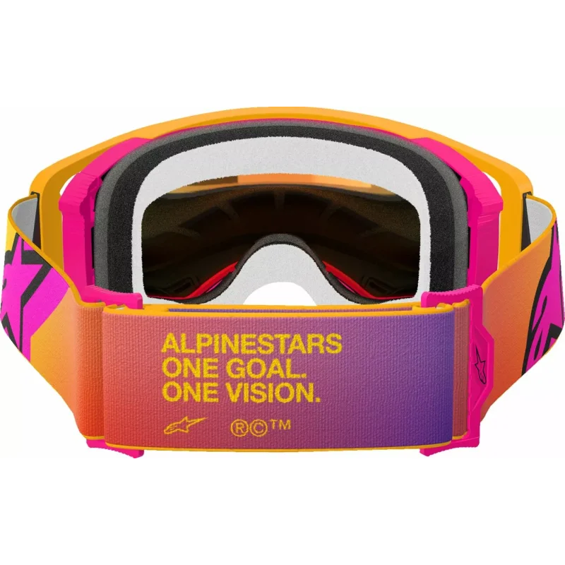 Mx Goggle Alpinestars Supertech Corp Absolute Vision Yellow/Pink mirror lens