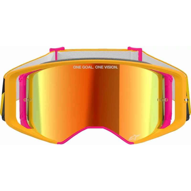 Mx Goggle Alpinestars Supertech Corp Absolute Vision Yellow/Pink mirror lens
