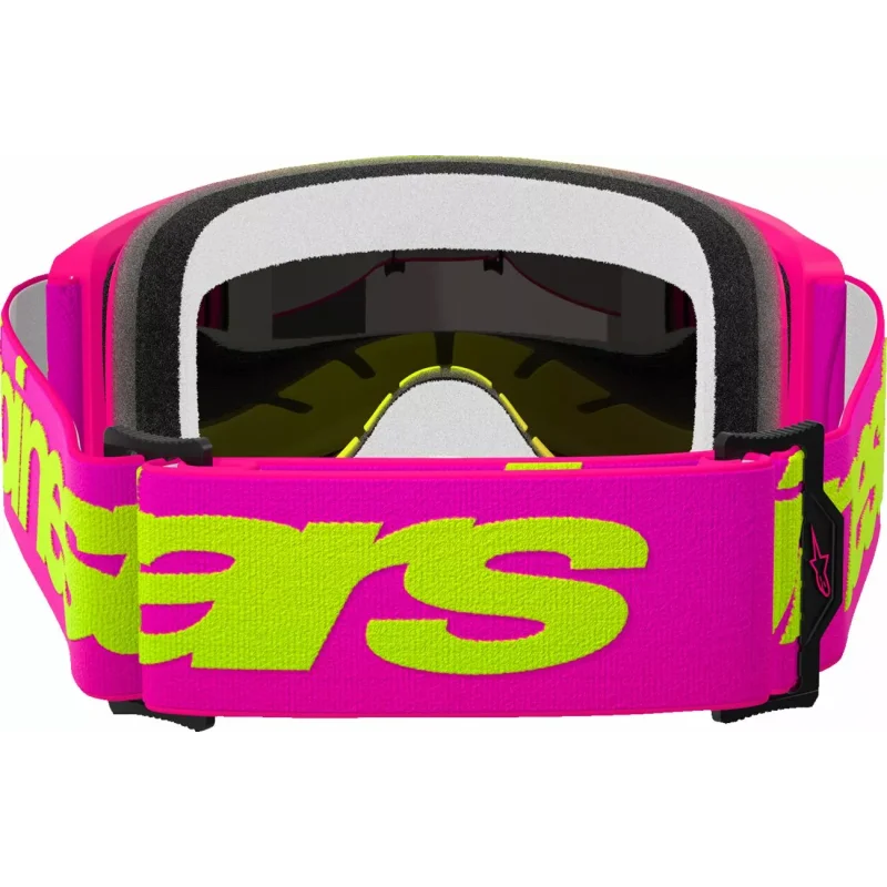 Alpinestars Vision 5 Wordmark MX-Brille Pink/Yellow Spiegellinse