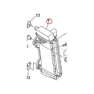 Kühler in OEM-Größe links | Yamaha - Fantic 125