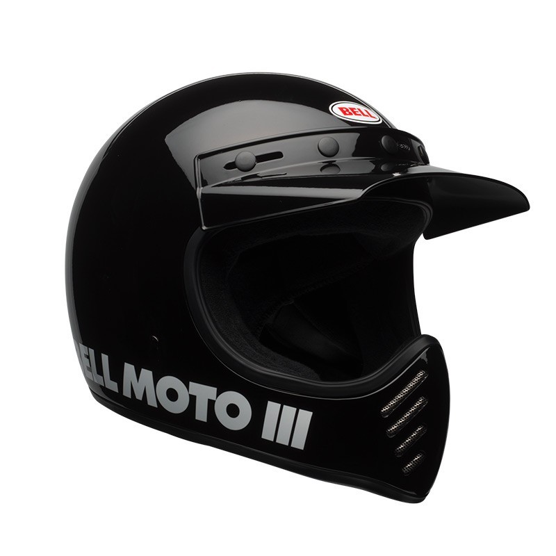 Casco Bell MOTO-3 Nero lucido ECE 06