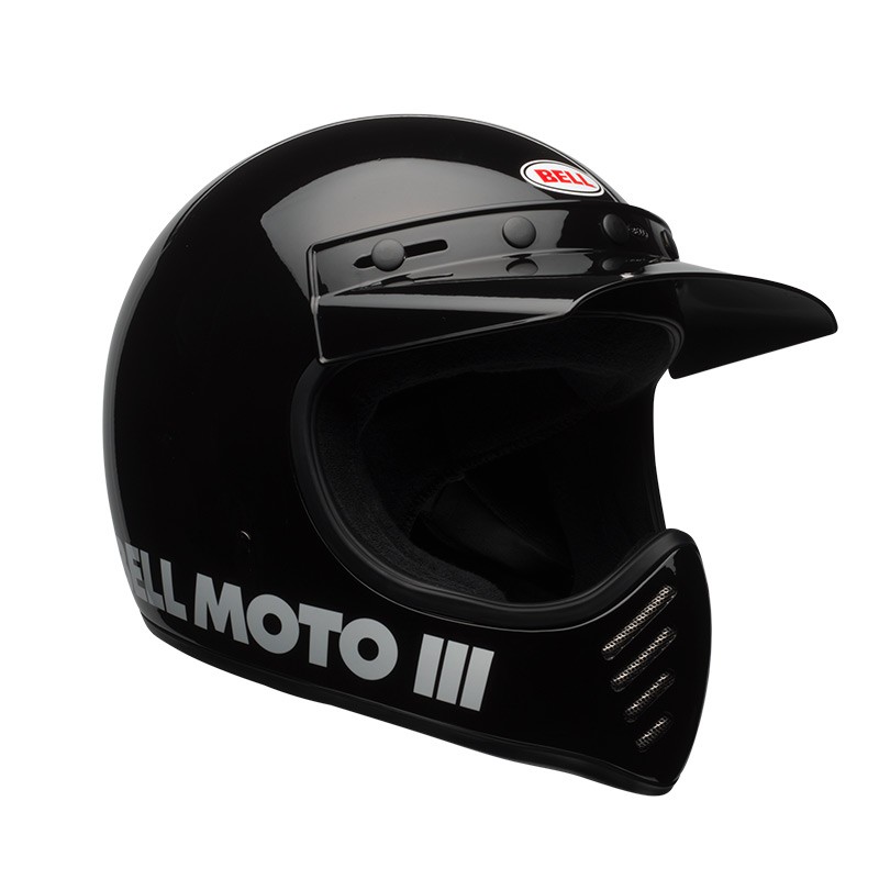 Helmet Bell MOTO-3 Nero lucido ECE 06