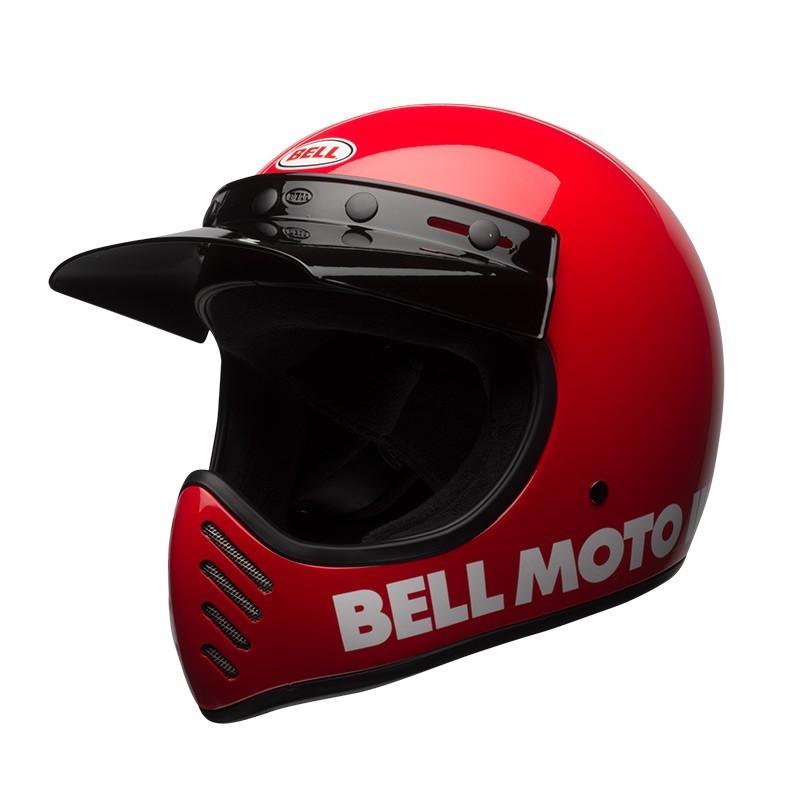 Casque Bell MOTO-3 Rouge ECE 06
