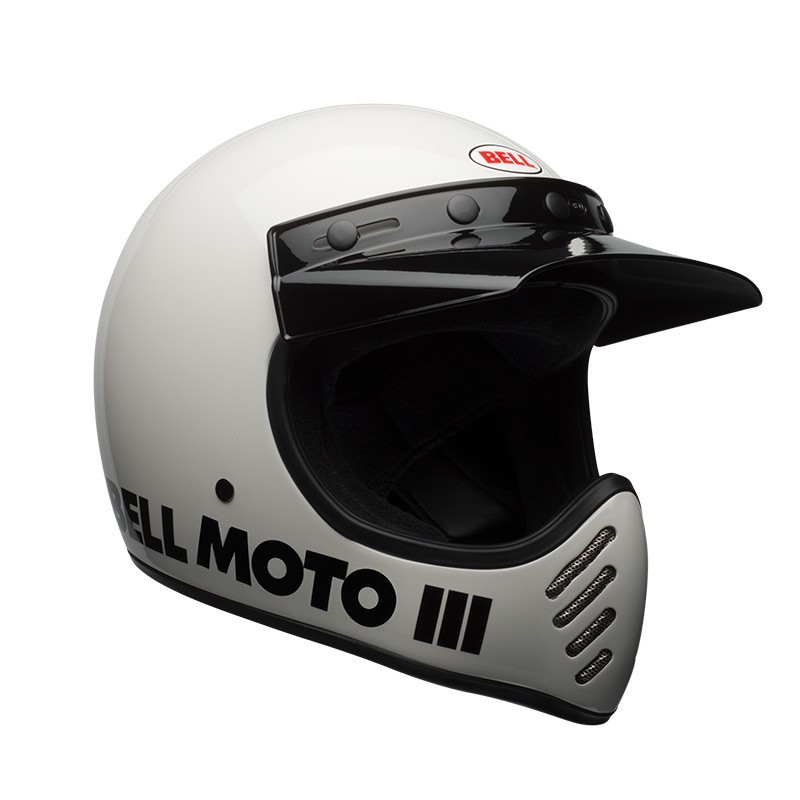 Casque Bell MOTO-3 Blanc ECE 06