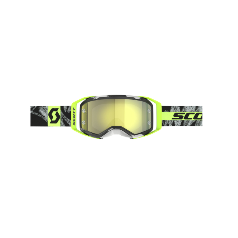 Maschera Scott Prospect 2.0 caviar black/safety yellow | Lente Chromo Works