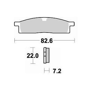 Pastiglie Freno Braking Semi-Metalliche YZ 80/85/TTR125-anteriori