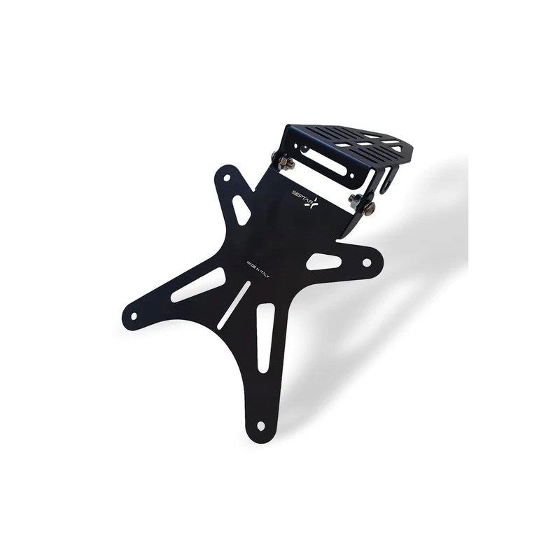 Support de plaque d'immatriculation pliable Septar | 125cc+ universel