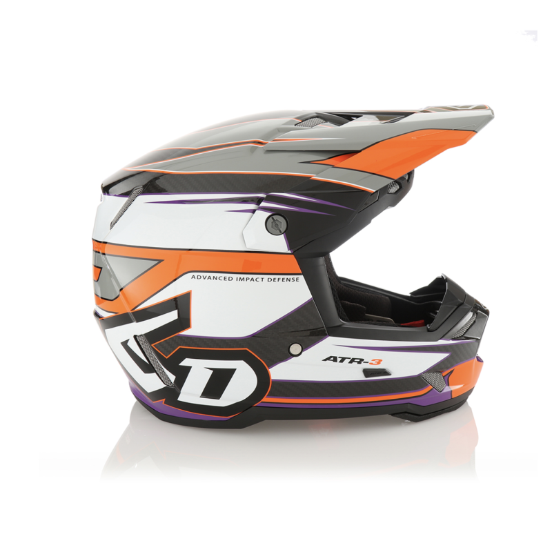 Casco 6D ATR 3 Hyper Neon orange purple gloss 13-023