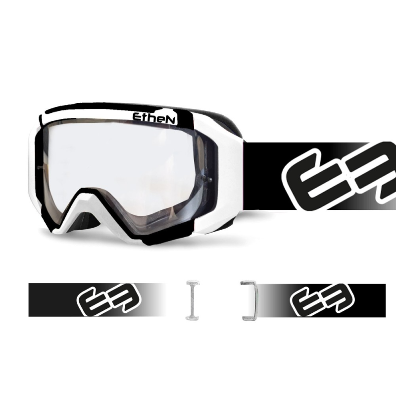 Masque Ethen MX0584 blanc/noir Basic Primis