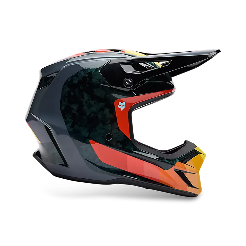 Helmet FOX V3 RS Grid Black Orange