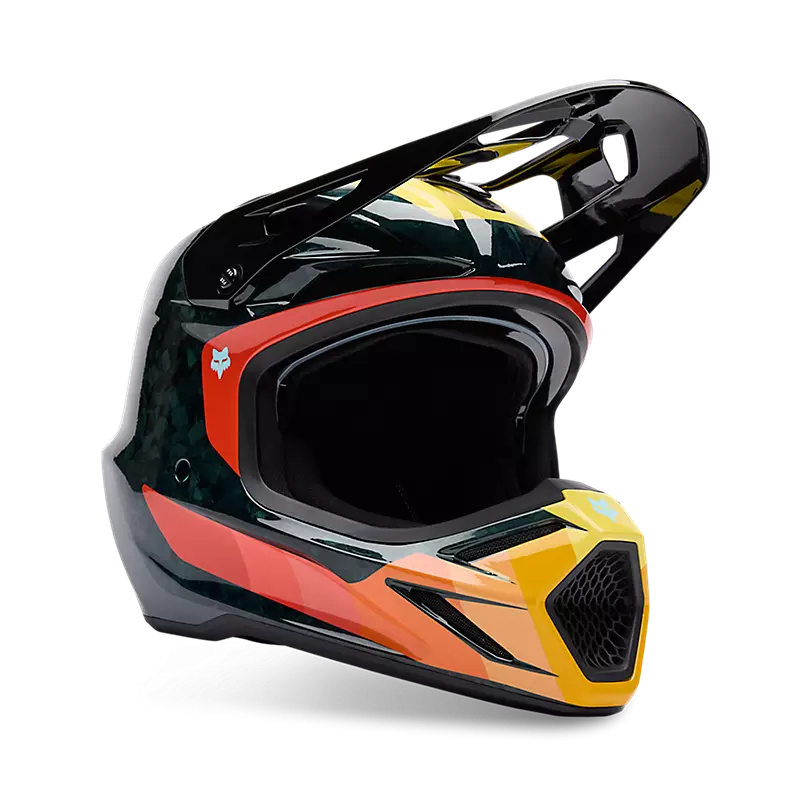 Casque FOX V3 RS Grid Black Orange