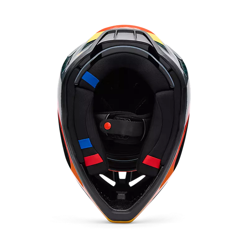 Helm FOX V3 RS Grid Black Orange