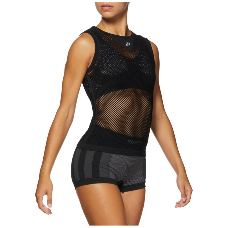 Lightweight sleeveless mesh SIXS Black
