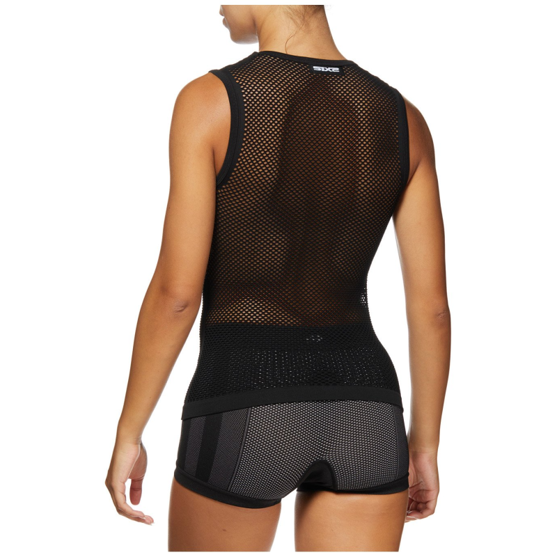 Mailles légères sans manches SIXS Noir