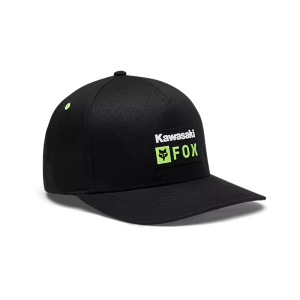 FOX Kawasaki Flexfit Kappe Schwarz