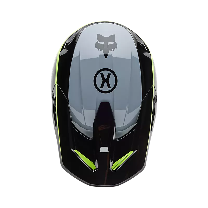 FOX Helm V1 Flow Black Yellow