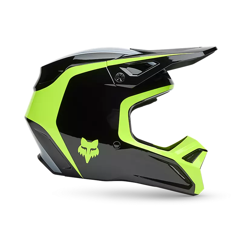 FOX Helmet V1 Flow Black Yellow