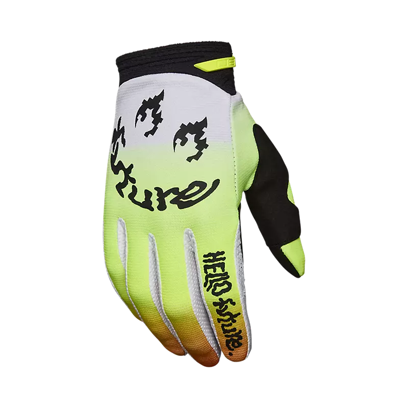 Handschuhe FOX 180 Hello Future White / Yellow