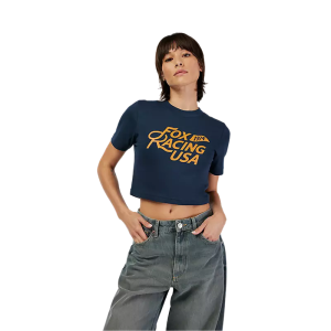 Women's T-Shirt Fox USA Baby Tee Midnight