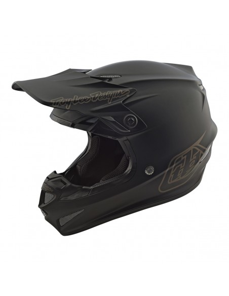 Helmet TLD Troy Lee Designs SE4 Polyacrylite Mono black 11049020 Troy lee Designs Motocross Helmets