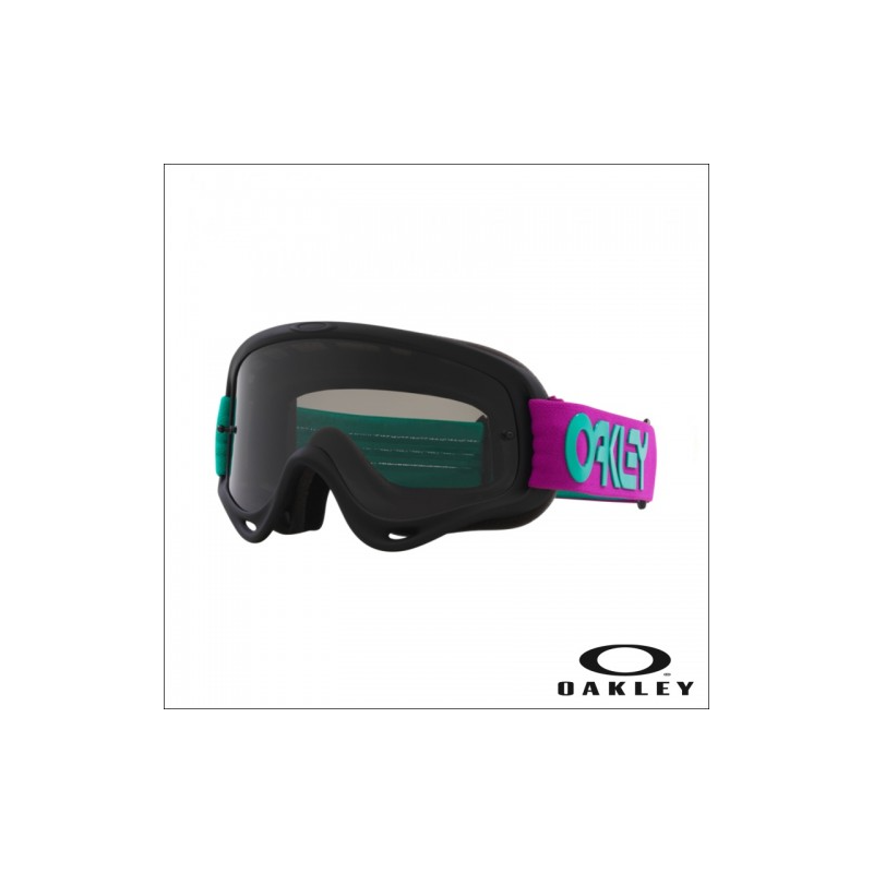 Occhiale Maschera Oakley O Frame MX B1B Celeste Purple - Dark Grey