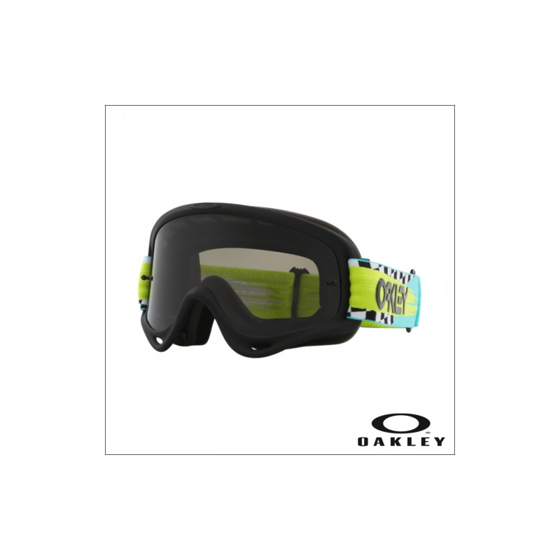 Occhiale Maschera Oakley O Frame MX Teal Checks - Dark Grey