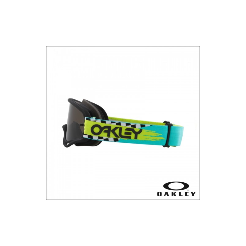 Masque Oakley O Frame MX Teal Checks - Dark Grey