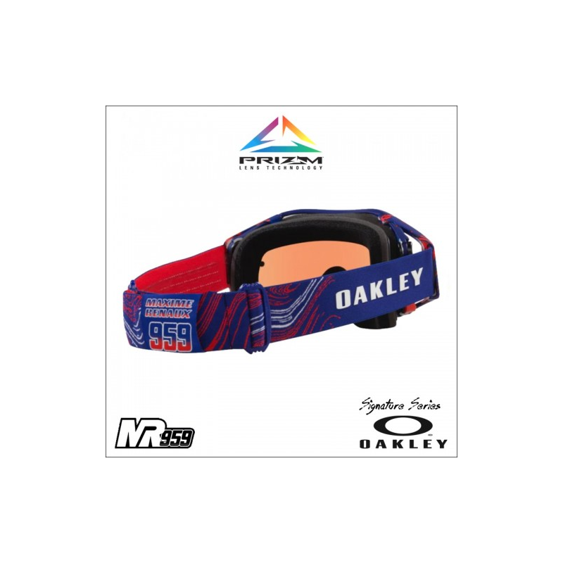 Occhiale Maschera Oakley Airbrake MX Renaux Signatue - Prizm Torch