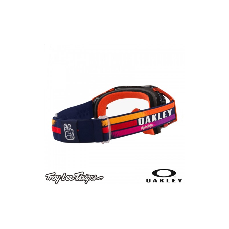 Occhiale Maschera Oakley Airbrake MX TLD Navy Sunrise - Clear