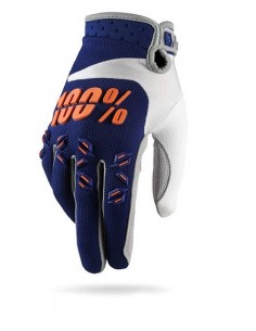 Gloves 100% Youth bluee-Orange Airmatic 100YGUANTIAIRMATICBA 100% Gants cross enfants