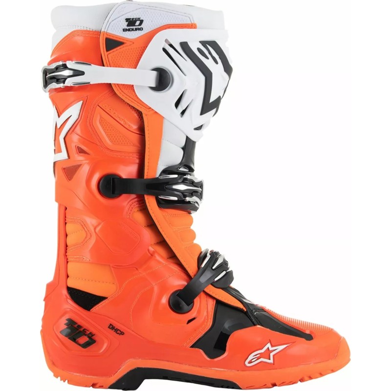 Bottes Tech 10 Enduro Flo Orange black white