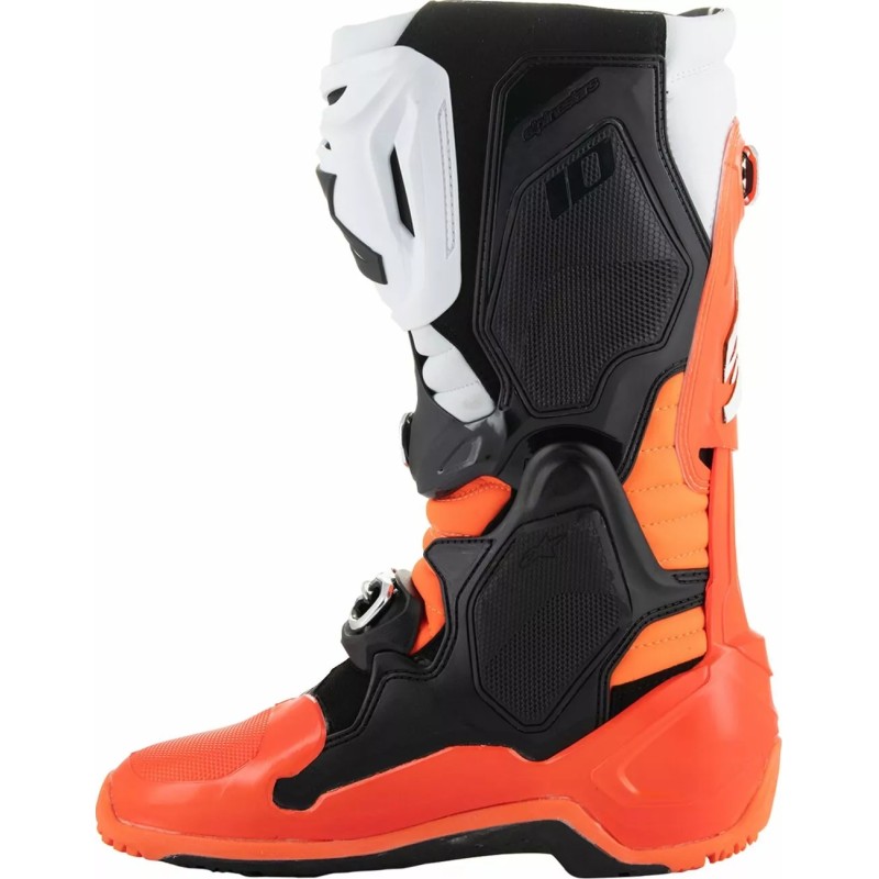 Stiefel Tech 10 Enduro Flo Orange black white