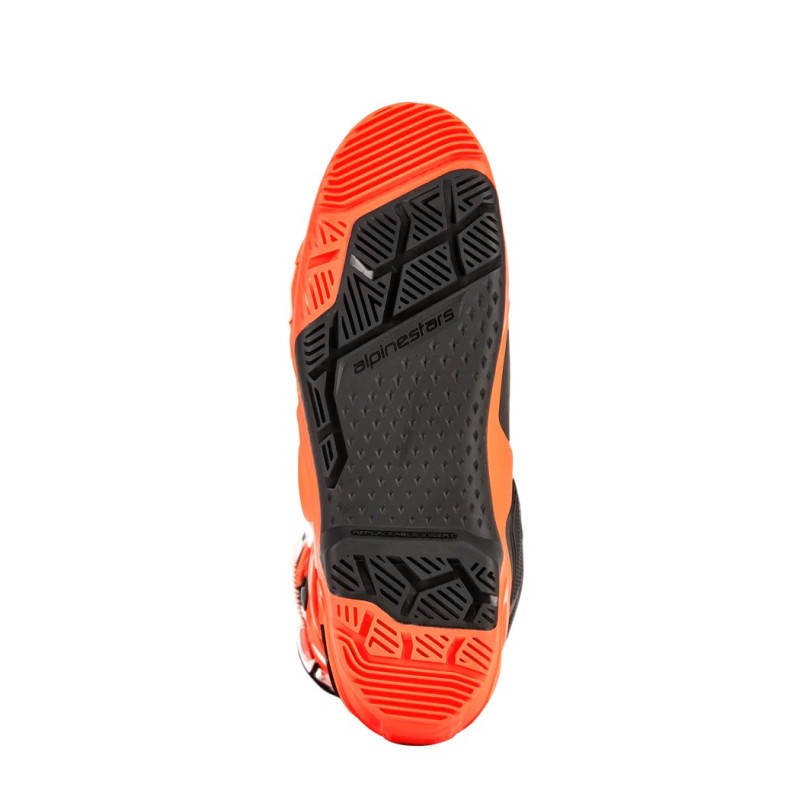 Bottes Tech 10 Enduro Flo Orange black white