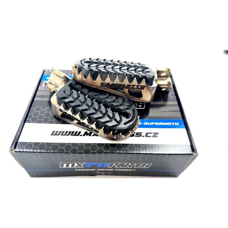 Stainless steel rally Fußrasten MX711 | Tenere 700