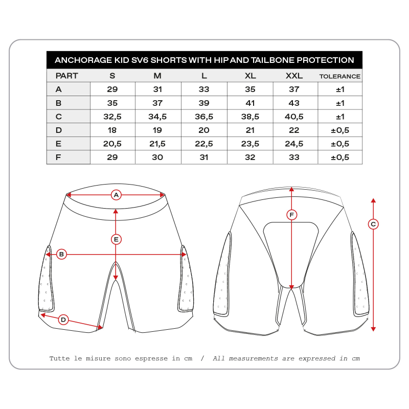 Padded short with lateral protection for kids UFO Anchorage SV6