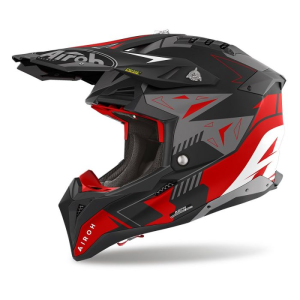Helm Airoh Aviator 3 Spin Mattschwarzrot