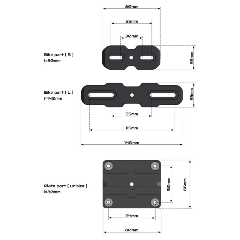 Support de plaque d'immatriculation amovible HotSwop Pro Set