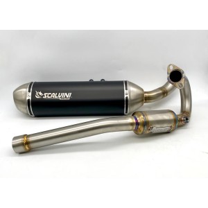 Scarico Completo Scalvini nero | Beta RR 125 4T iniezione 2025+