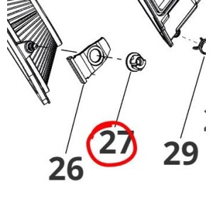 Boccola in gomma sgancio rapido filtro Fantic / KTM