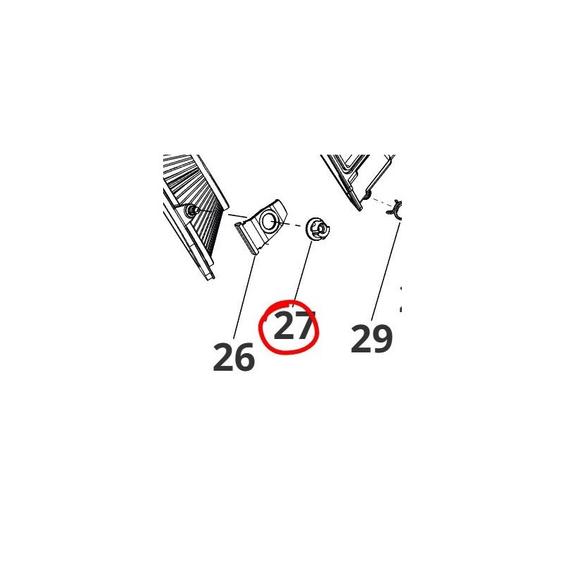 Gummibuchse Schnellverschlussfilter Fantic / KTM