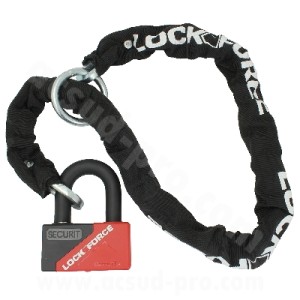 Catena antifurto ø10mm 1.20m + antifurto mini u security sra 55 x 43 ø16.5