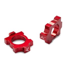 Kit axle blocks red | Yamaha - Fantic
