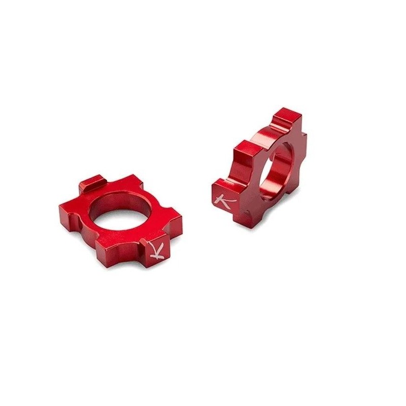 Kit axle blocks red | Yamaha - Fantic