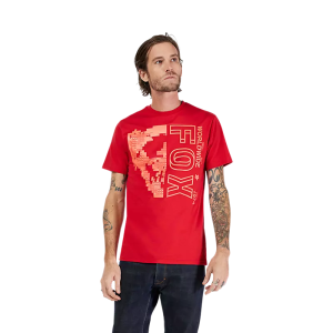 T-Shirt FOX Image Skull Cardinal