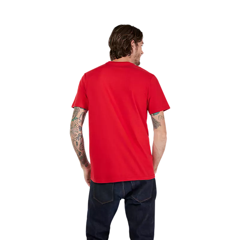 T-Shirt FOX Image Skull Cardinal