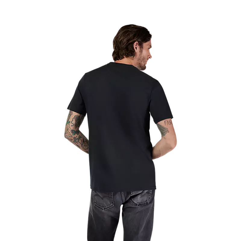T-Shirt FOX Image Skull Black